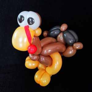 turkey balloon animal