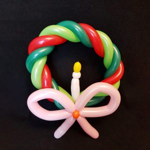 wreath candle christmas balloon figure
